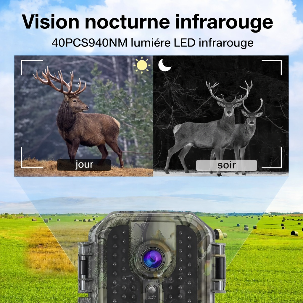Caméra de Chasse 4K Infrarouge