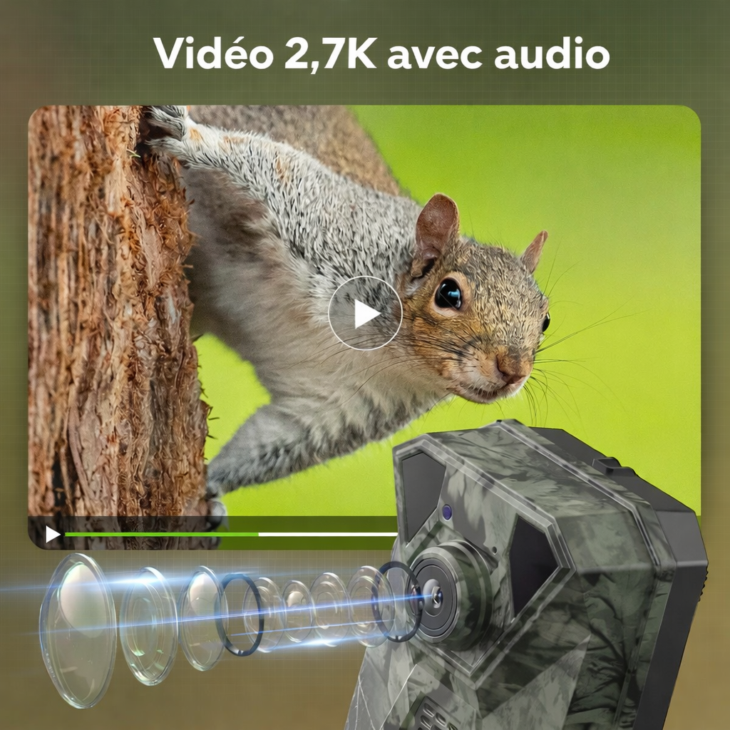 Caméra de Chasse Solaire 4G