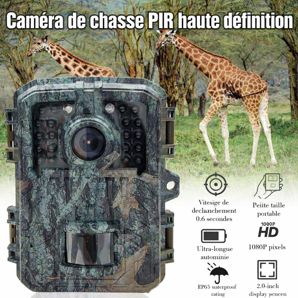 Caméra de Chasse Full HD Vision Nocturne